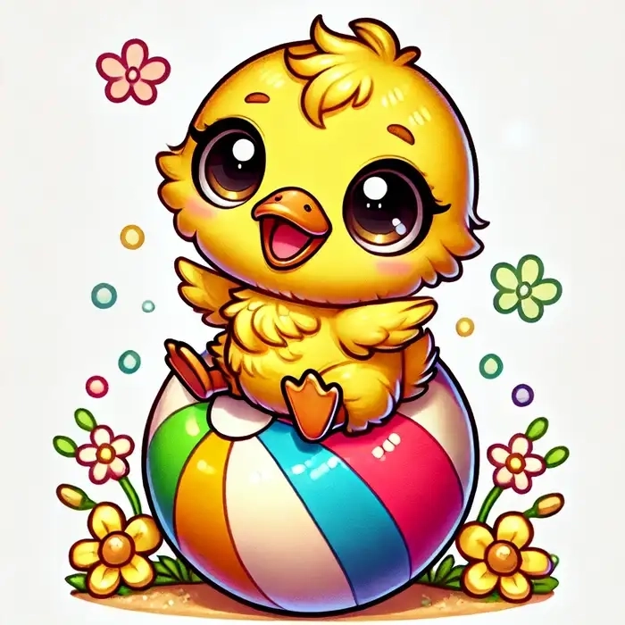 vịt chibi cute 13